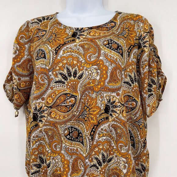 Michael Michael Kors Paisley Floral Print Blouse - Picture 3 of 10